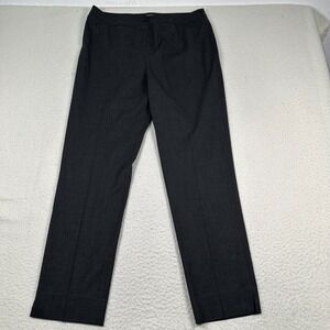 Lafayette 148 Wool Blend Pants Women 16 ? 36x31 ? Straight Leg Charcoal Gray